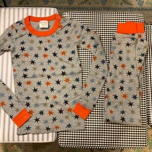 Hannah Andersson star print long sleeve pajama set 10
